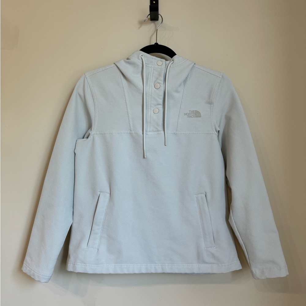 NWOT The North Face light gray tekno ridge pullover hoodie size small